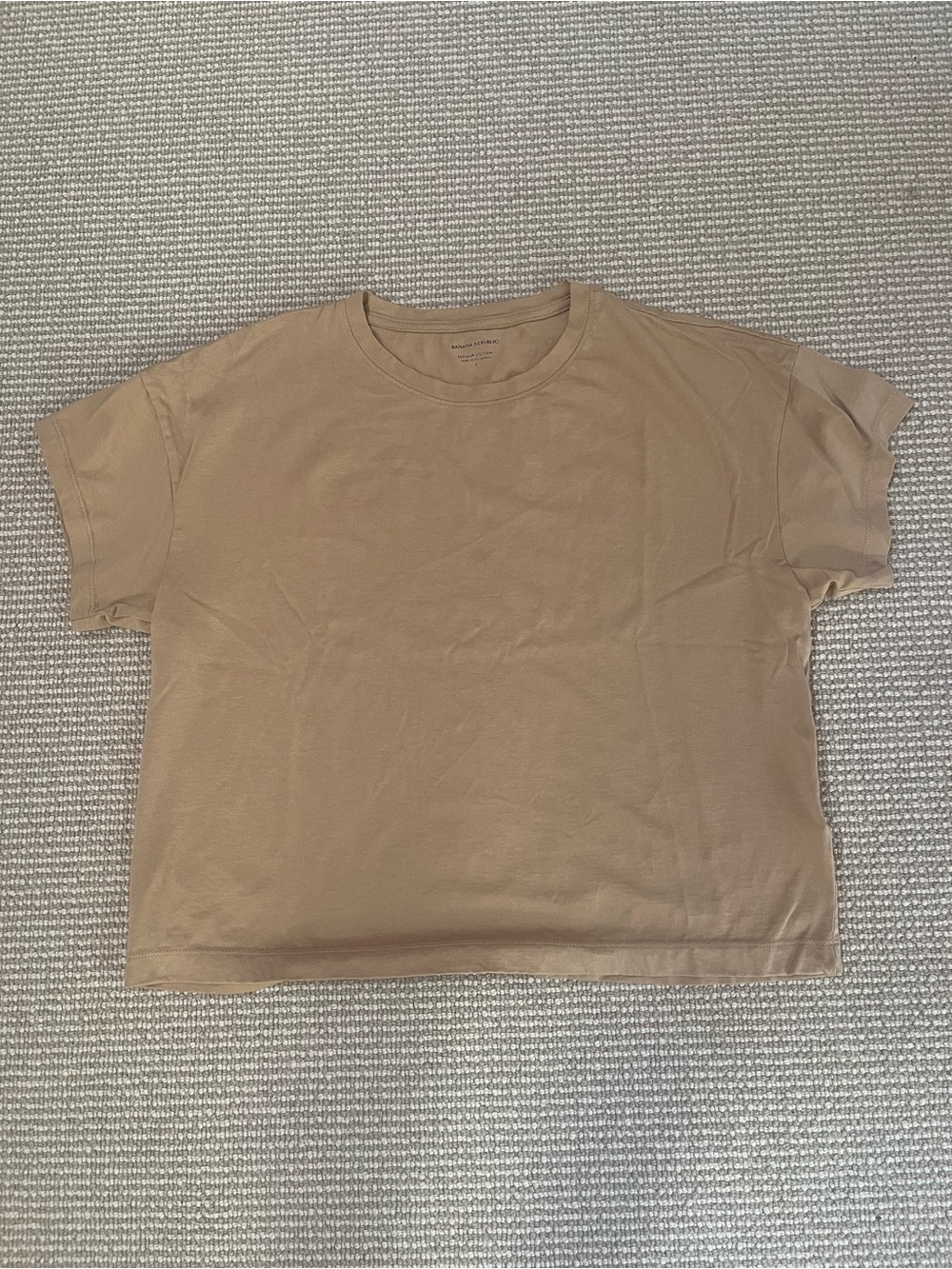 Banana Republic Short Sleeve Tee in Light Brown